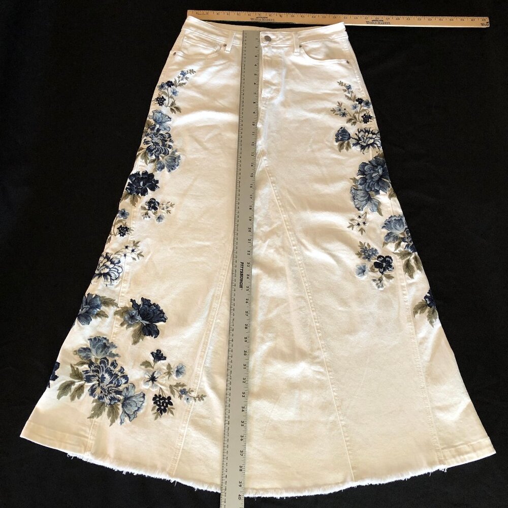 NWOT Free People x Driftwood Bluebell Fleur Maxi Skirt Sz 29 - Picture 8 of 13
